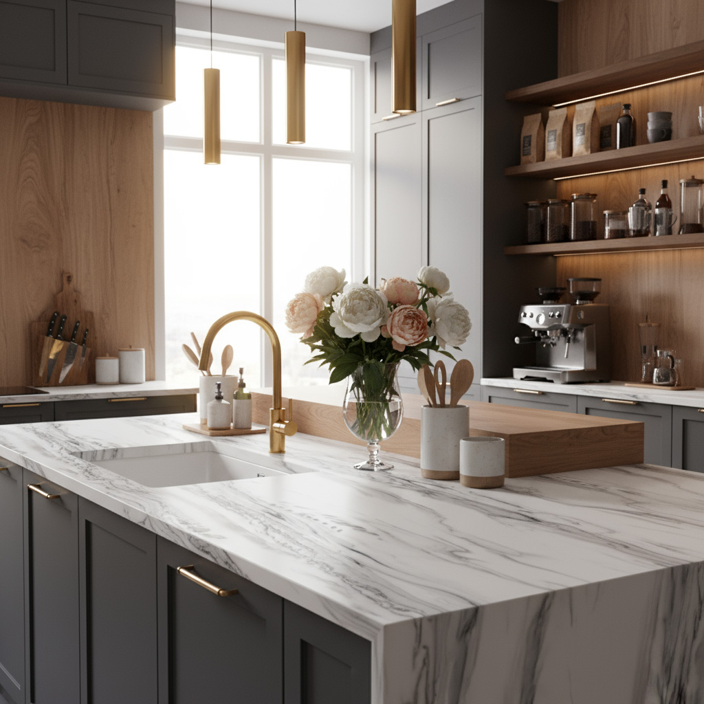 akrilik mutfak tezgahı - 1