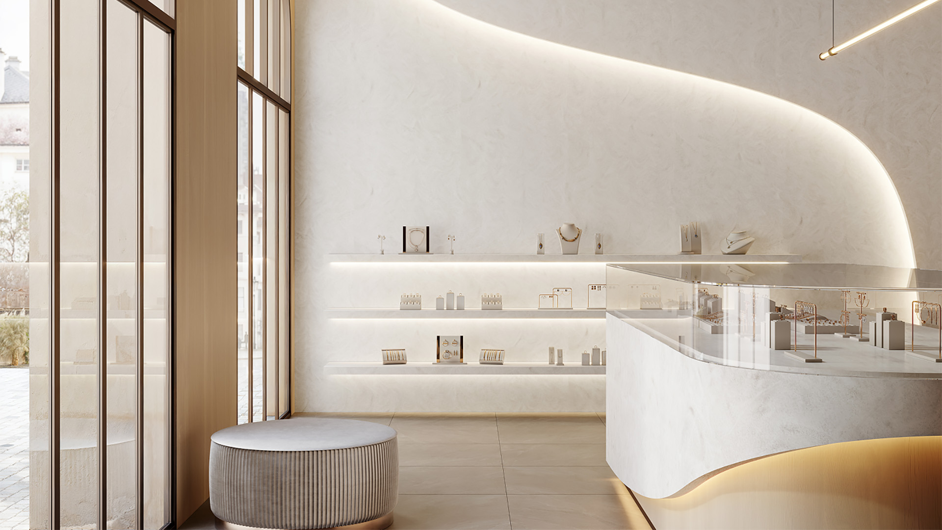 M815 Calacatta Lake Moon Akrilik Duvar ve Banko Lx-Hausys Hi-Macs