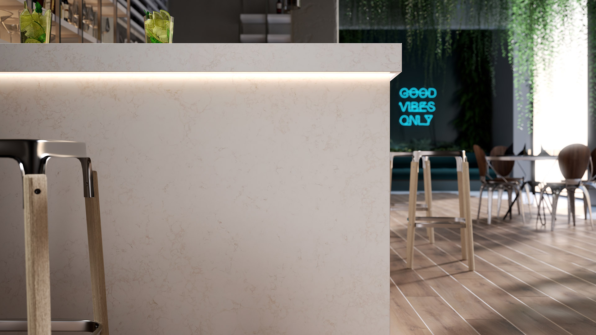 Lx-Hausys Hi-Macs Dolce Cafe Akrilik Detay