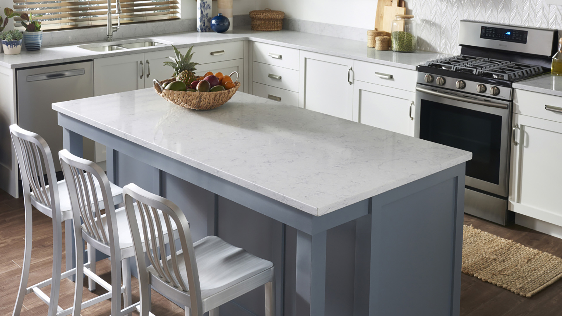 Özdekor Hi-Macs Aurora Solid Surface Modern Mutfak Tezgahı