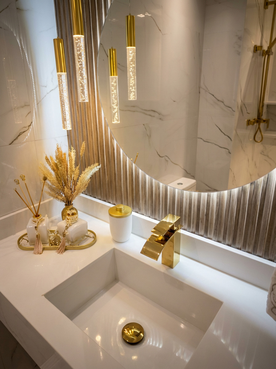 Özdekor Yekpare Solid Surface Lavabo ve Banyo Tezgahı