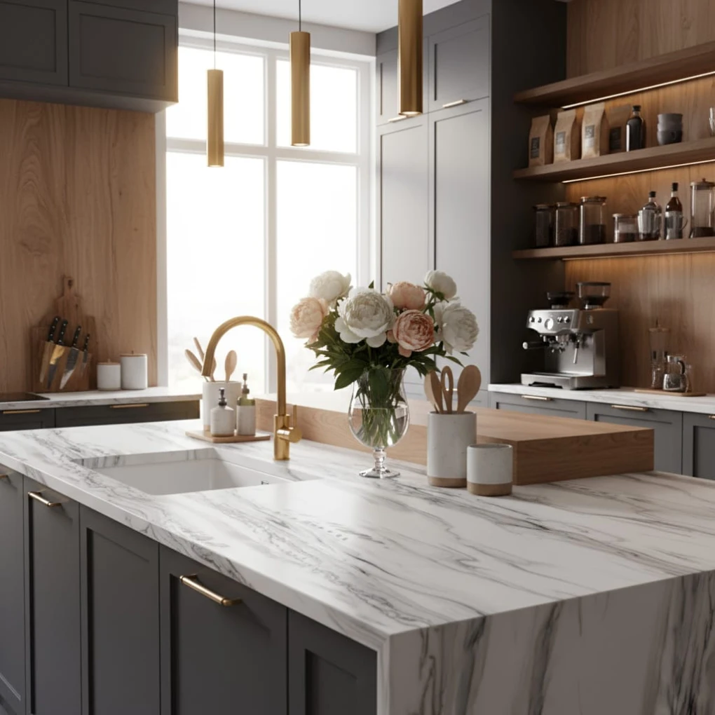 akranit akrilik mutfak tezgahı