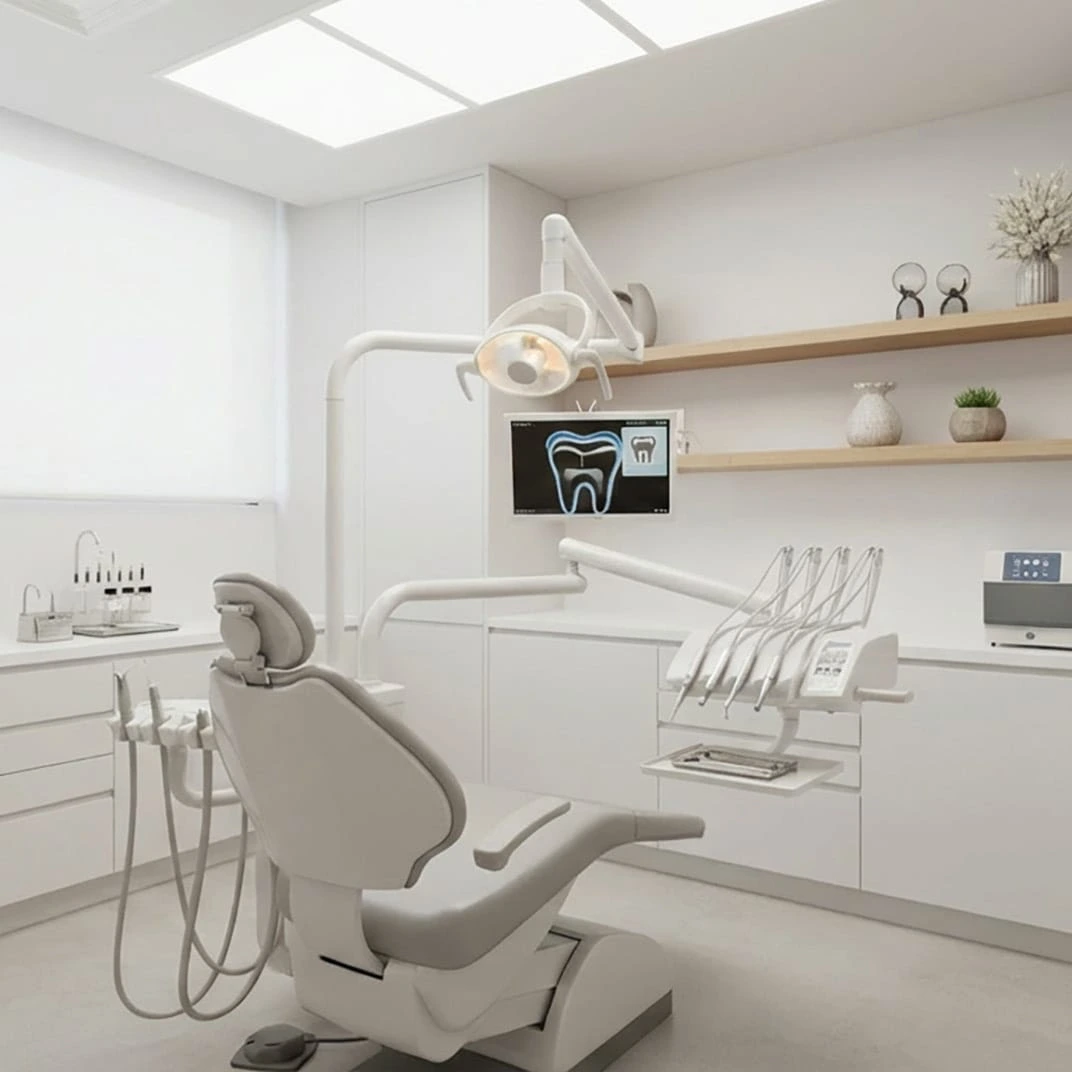 diş kliniği akrilik banko ve hijyenik dolap sistemleri