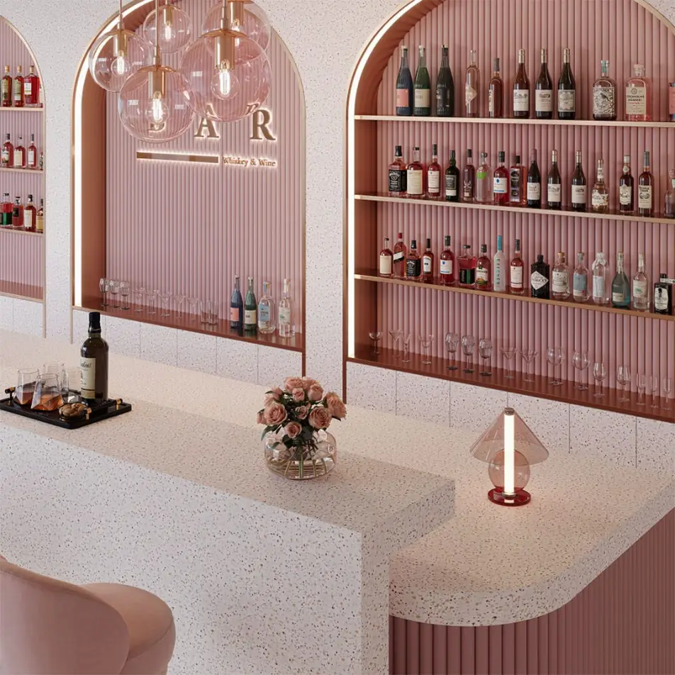 lg akrilik bar duvar tezgahı