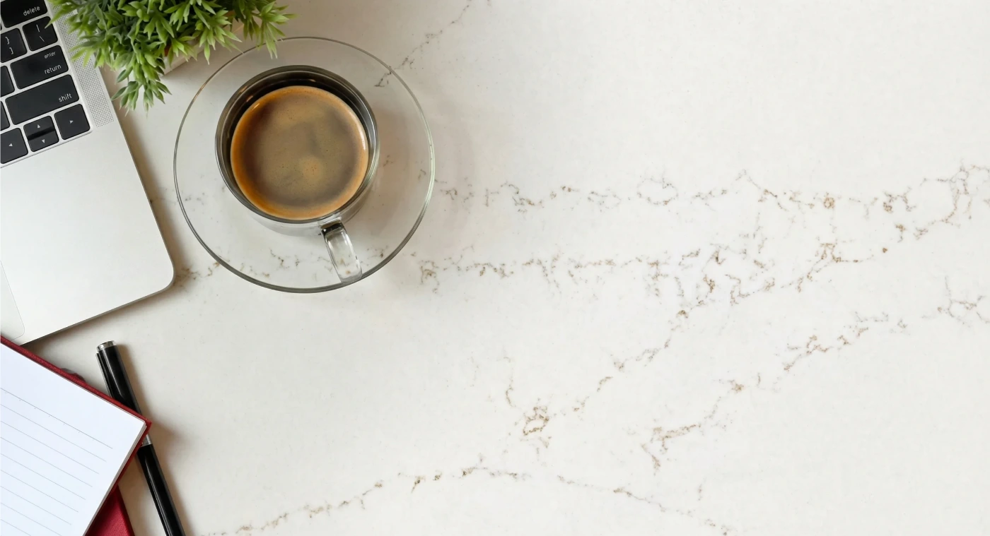 kuvars mutfak adası