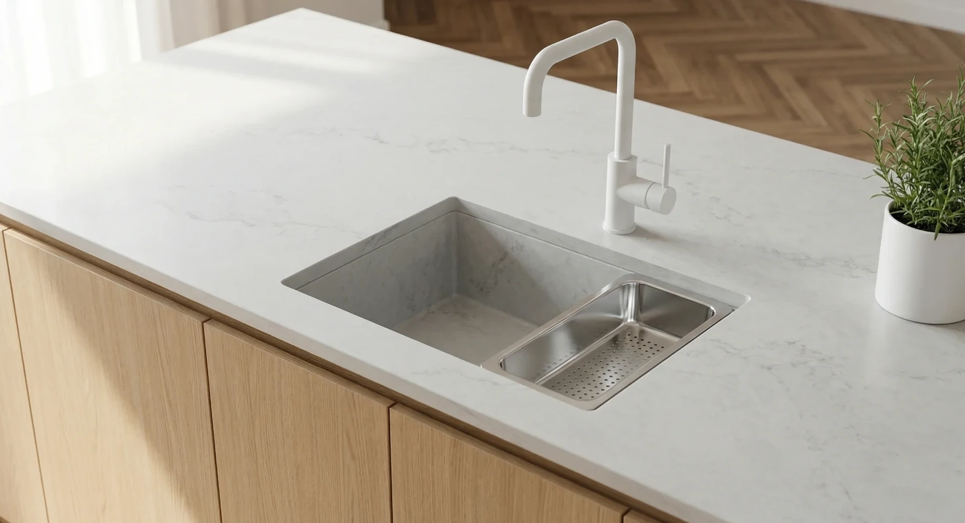 kuvars mutfak tezgahı