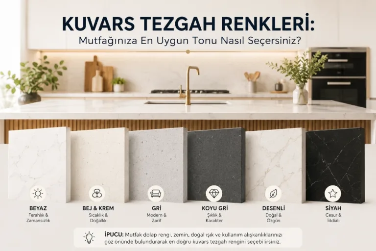 kuvars tezgah renkleri