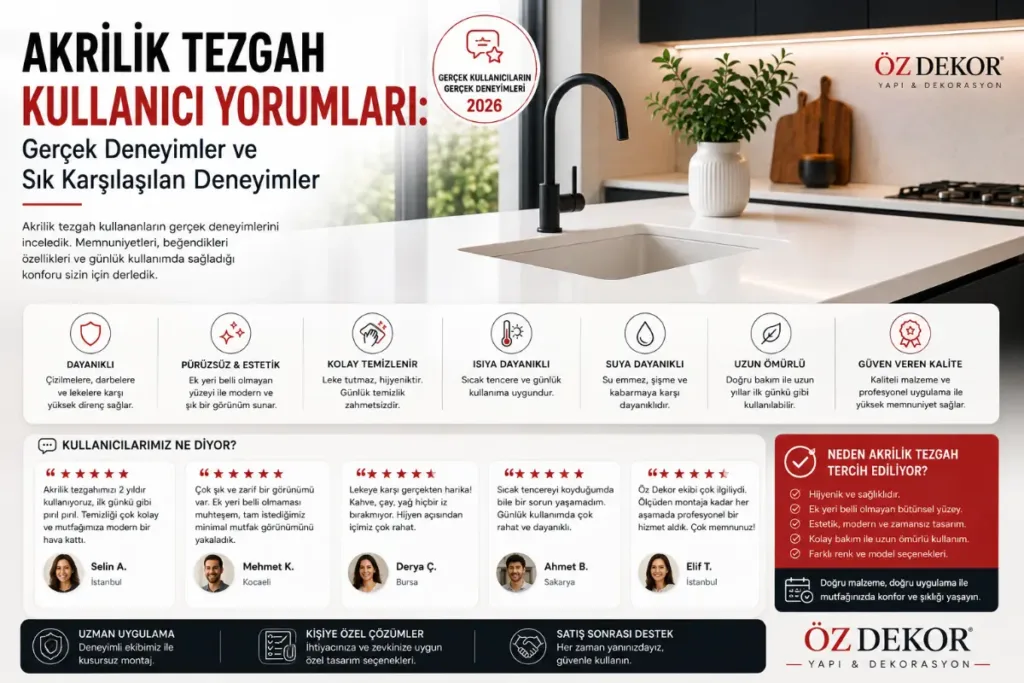 akrilik tezgah kullanıcı yorumları