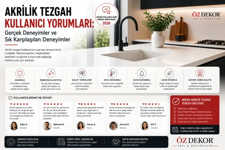 akrilik tezgah kullanıcı yorumları