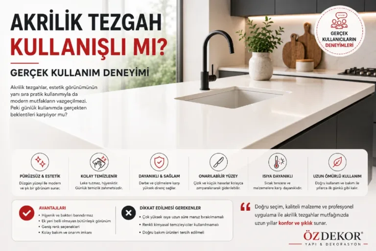 Akrilik Tezgah Kullanışlı mı