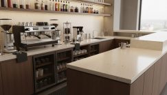 Cafe Restaurant Solid Surface Servis Bankosu Uygulaması