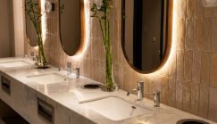 Özdekor Entegre Lavabolu Hijyenik Akrilik WC Tezgahı