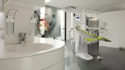 Staron Akrilik Dişçi Klinik Tezgahı